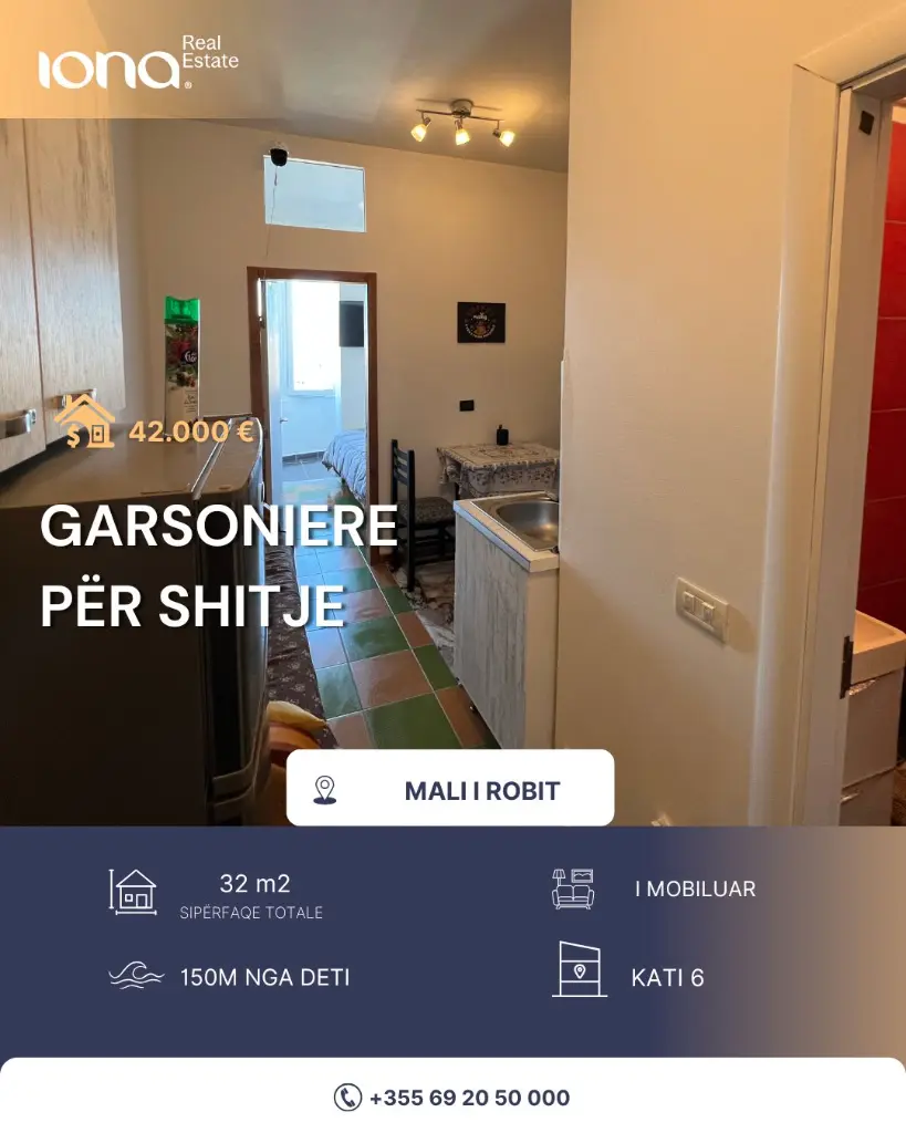 🏡 Garsoniere në shitje – pranë detit
