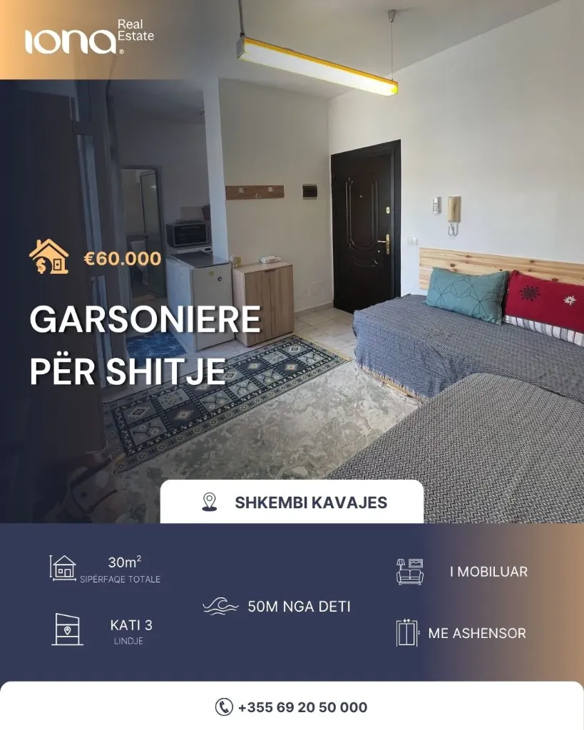 🏡 Garsoniere në shitje – Shkëmbi i Kavajës