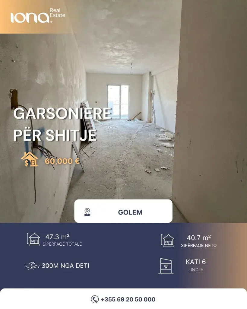 🏡 Garsoniere në shitje – Golem