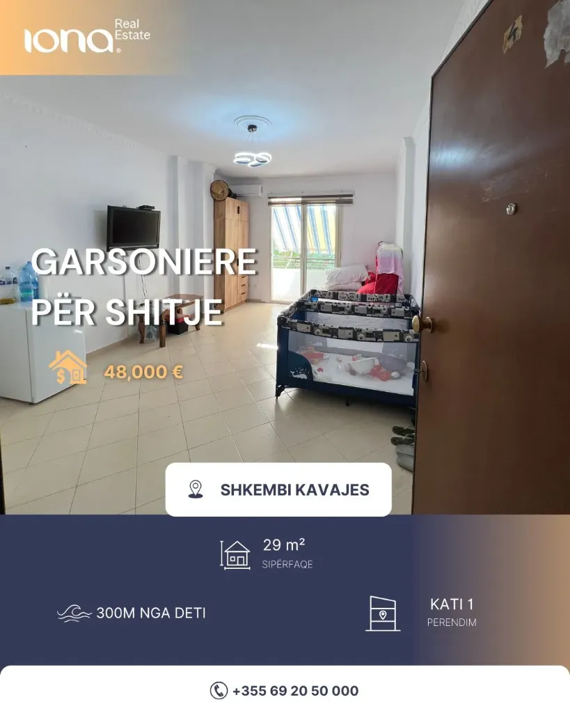 🏡 Garsoniere në shitje – Shkëmbi i Kavajës