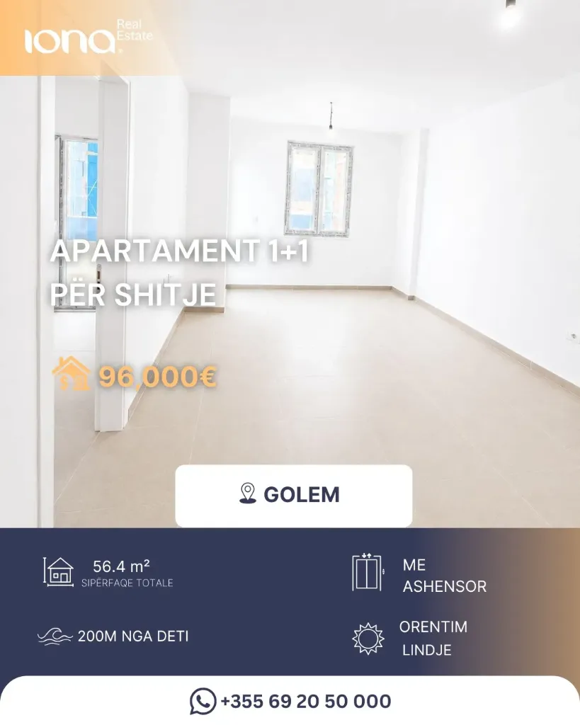 🏡 Apartament 1+1 për Shitje