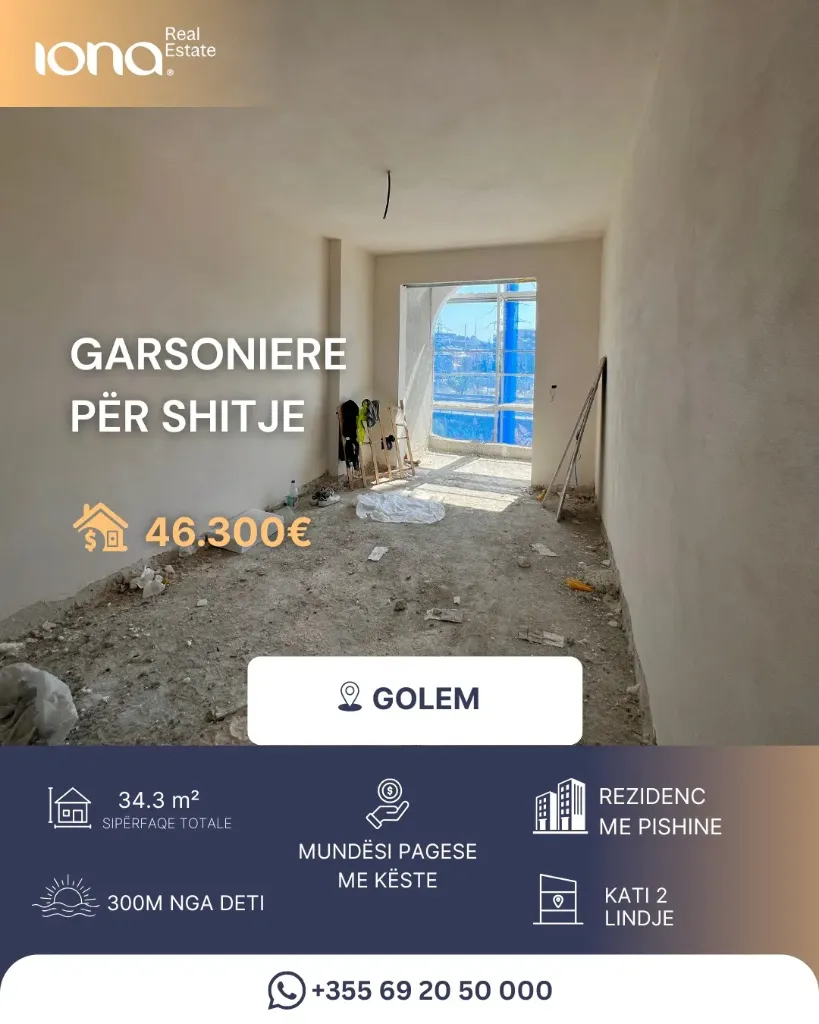 🏡 Garsoniere në shitje – Golem