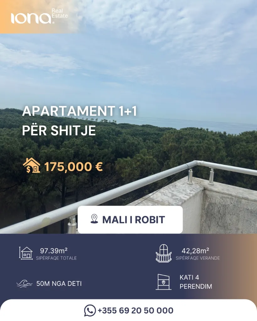 🏡 Apartament në shitje – Mali i Robit, Golem