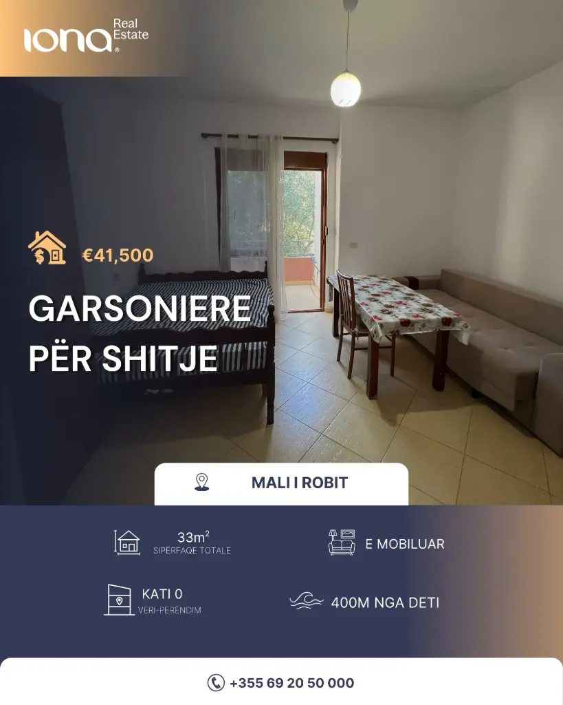  Garsoniere në shitje – Mali i Robit
