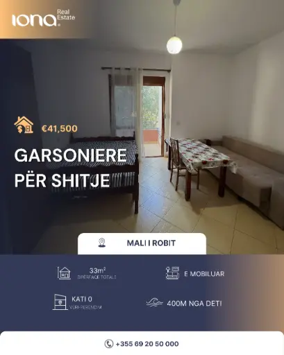  Garsoniere në shitje – Mali i Robit