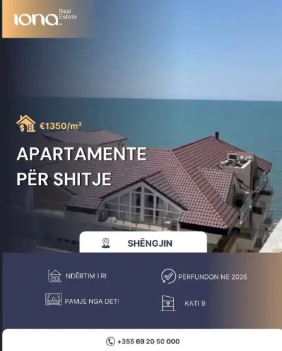 Apartamente në shitje – Shëngjin, Lezhë