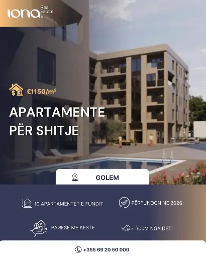 Apartamente në shitje – Rezidenca "Ulliri", Golem